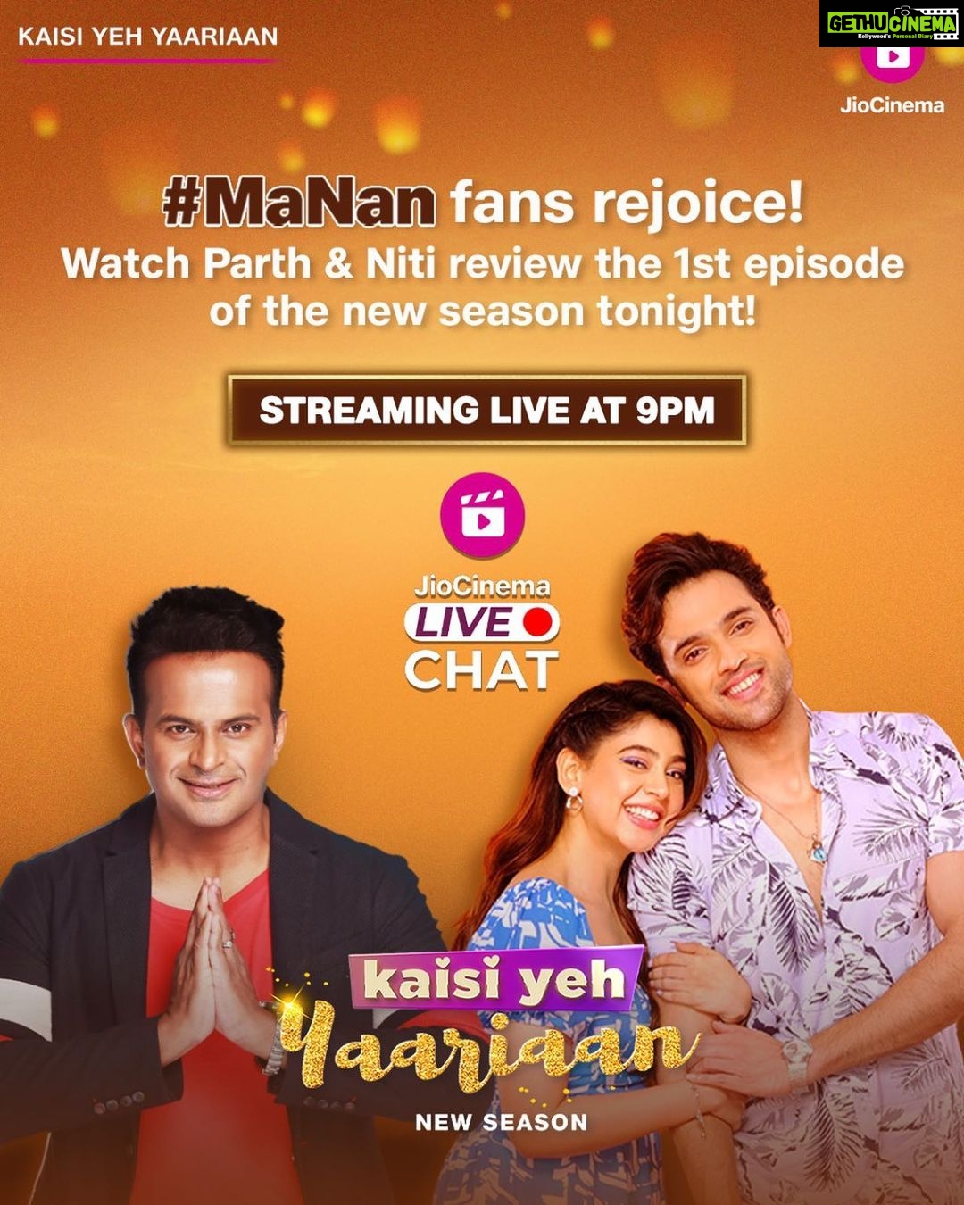 Niti Taylor Instagram - Launch day surprise! Join us for a special #MaNan live chat with @sid_kannan tonight! π First episode review, throwback to S1 and more! #KYYNewSeason now streaming free, only on #JioCinema @nititaylor @the_parthsamthaan @bbcstudios @gosamm @aayushhshokeen @krissannb @kishwersmerchantt @sarthaknakul @rahulsingh_official17 @iamsreejone @binita_budathoki @sachdevaakhilnasha @jaanyakhandpur @sagarparekh0111 @itzuttamshah @iammauulli @ayushtandon.31 #KaisiYehYaariaanOnJioCinema #KaisiYehYaariaan #KYY #NitiTaylor #ParthSamthaan #MaNan #KYYOnJioCinema