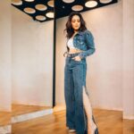 Nushrratt Bharuccha Instagram - Denim-On! Outfit @reseh_official Stylist @nidhijeswani 📸 @ompatel.dop