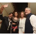 Nushrratt Bharuccha Instagram - Really humbled to have met Israel Ambassador @naor_gilon Thank you for for your graciousness and kind hospitality. Looking forward to contributing more to the world of cinema and culture together. @tsahihalevi #Akelli #25thAugust Outfit : @prishostore Jewellery: @karnikajewelshyd