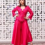 Nushrratt Bharuccha Instagram - Chal chale… Aasmaan ke paray… Outfit: @mrunalinirao Neckpiece: @karnikajewelshyd Style by me: @samidha.wangnoo Style team : @ritika.kishnani @yashtikaasharmaa Make up : @vardannayak Hair by : @ashwini_hairstylist 📸 : @lakshaysachdevaphotography