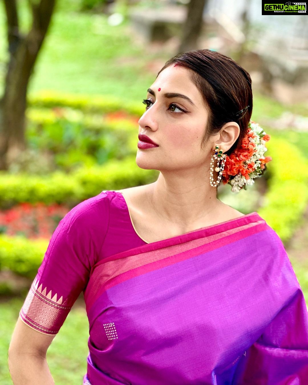 Nusrat Jahan Instagram - আমি সাউথ ইন্ডিয়ান স্টাইলে সেজেছি 🥰❤️