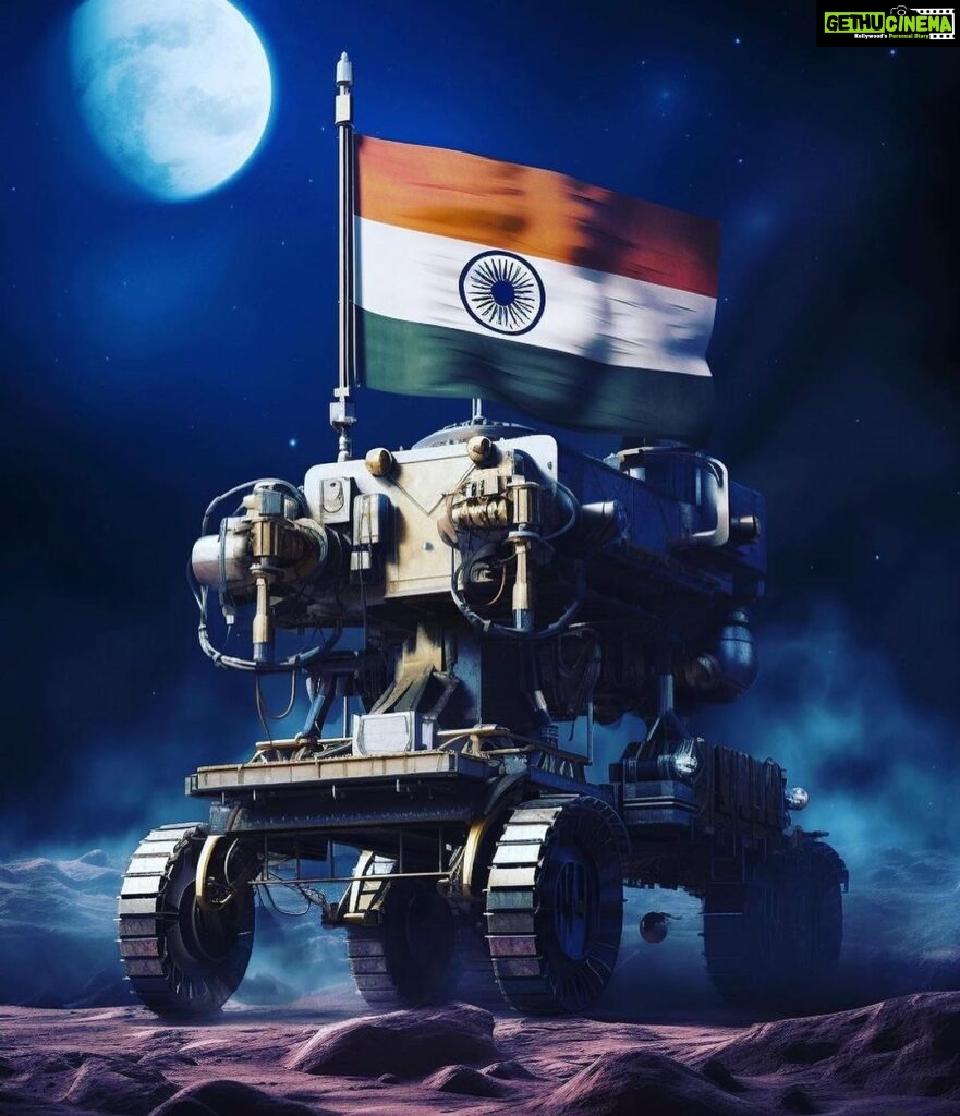 Pallavi Gowda Instagram - OUR INDIA IS NOW ON THE MOON HISTORIC MOMENT 🤩 JAI HIND 🇮🇳 🫡 #Chandrayaan3 #Isro #ProudIndian
