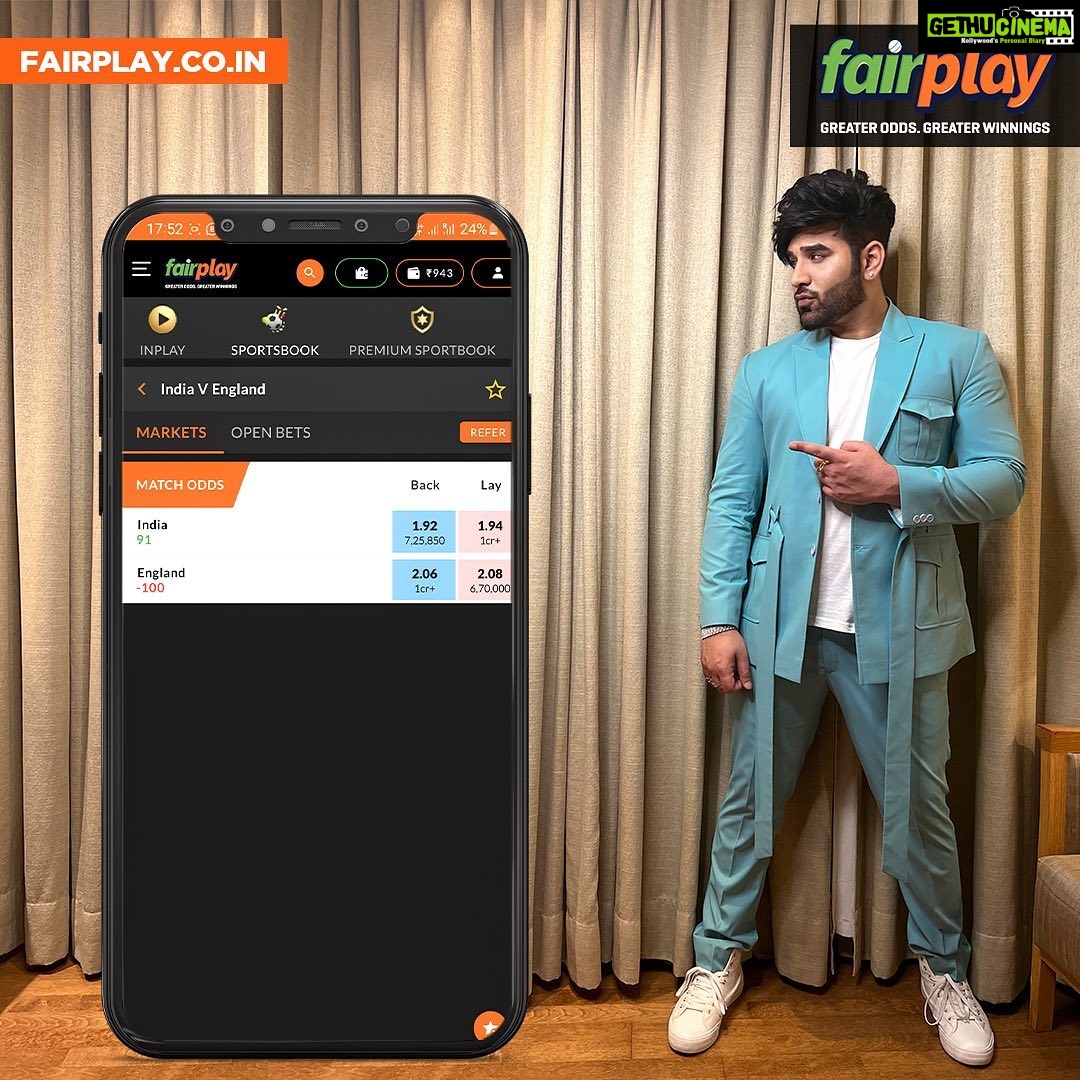 Paras Chhabra Instagram - This World Cup, don't just watch, WIN Big EVERYDAY! Get a 300% bonus on your first deposit on FairPlay- India’s first licensed betting exchange with the best odds in the market. Bet now and cash in your profits instantly. Find MAXIMUM fancy and advance markets on FairPlay Club! This World Cup get a FLAT 10% lossback bonus! Register now for totally safe and secure betting only on FairPlay! 💰INSTANT ID creation on WhatsApp 💰Free Gold Loyalty status upgrade with upto 6% bonus on every deposit and special lossback 💰Free instant withdrawals 24*7 💰Premium customer support Get, set, bet and WIN! #fairplayindia #fairplay #safebetting #sportsbetting #sportsbettingindia #sportsbetting #cricketbetting #betnow #winbig #wincash #sportsbook #onlinebettingid #bettingid #cricketbettingid #bettingtips #premiummarkets #fancymarkets #winnings #earnnow #winnow #t20cricket #cricket #ipl2022 #t20 #getsetbet