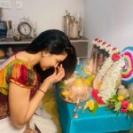 Pavani Reddy Instagram – May the blessings of this special event bring inner peace and happiness in your life. A very Happy Ganesh Chaturthi.. 
#vinayakachaturthi