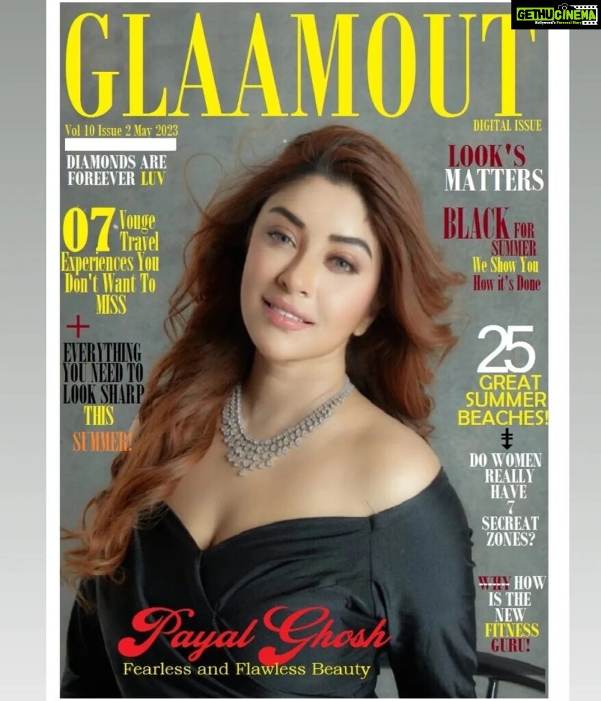 Payal Ghosh Instagram - Hello May Welcome our Queen 👑 ''SUPER SENSATIONAL THE MAKING STARDOM @iampayalghosh "⚡❤ Upcoming Movie 🌟Fire Of Love - RED🌟 Welcome on the Magazine cover with the fabulous @glaamout May 2023 Edition ❤ Watch out for more pics and exciting insider info in Glaam-out 's upcoming May edition! Magazine : Glaam-out magazine Instagram @glaamout 🤞🧿 Edition : 2023 . Cover Page Queen 👑 : @iampayalghosh ❤❤ Founder: @navi_shar Editor: @navi_shar Stylist: @sayanvroy006 @akankshakawediastyle Outfit: @bumpsandfrills Jewellery: @aquamarine_jewellery MUH: @harshpawar_makeupacademy18 Hair Stylist: @meghna_hairstylist #iampayalghosh #magazine #editorial #magazinecover #fashion #photoshoot #mkaeup #designer #mediacover #photographet #magazineshoot #glaamout #fablifestyyle #navishar#owner #trending #fashionmagazine #fashionworld #glamour #actress #video #glaamout #instagram #fashion #shoot