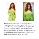 Pia Bajpiee Instagram – #laalrang2 @afzalistan @iamkunalmshahkms ✌️ #poonamsharma 

PR- @shimmerentertainment @lathiwalatasneem @namita_rajhans_

Link in story ✌️😊