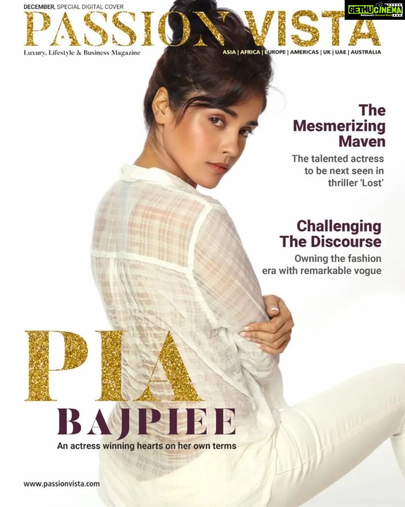 Pia Bajpiee Instagram - Presenting our Special Digital Cover Star- @piabajpai Shot by:pua @ashishsom Artist Management: @shimmerentertainment #coverstar #piabajpai #piabajpiee #versatileactor #magazinecover #india #photooftheday #passionvista Goa
