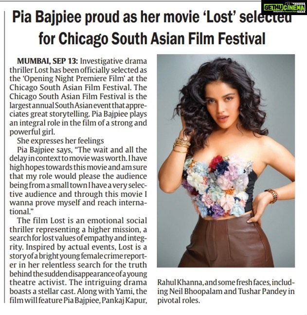 Pia Bajpiee Instagram - #LOST ✌️ @shimmerentertainment @lathiwalatasneem @namita_rajhans_