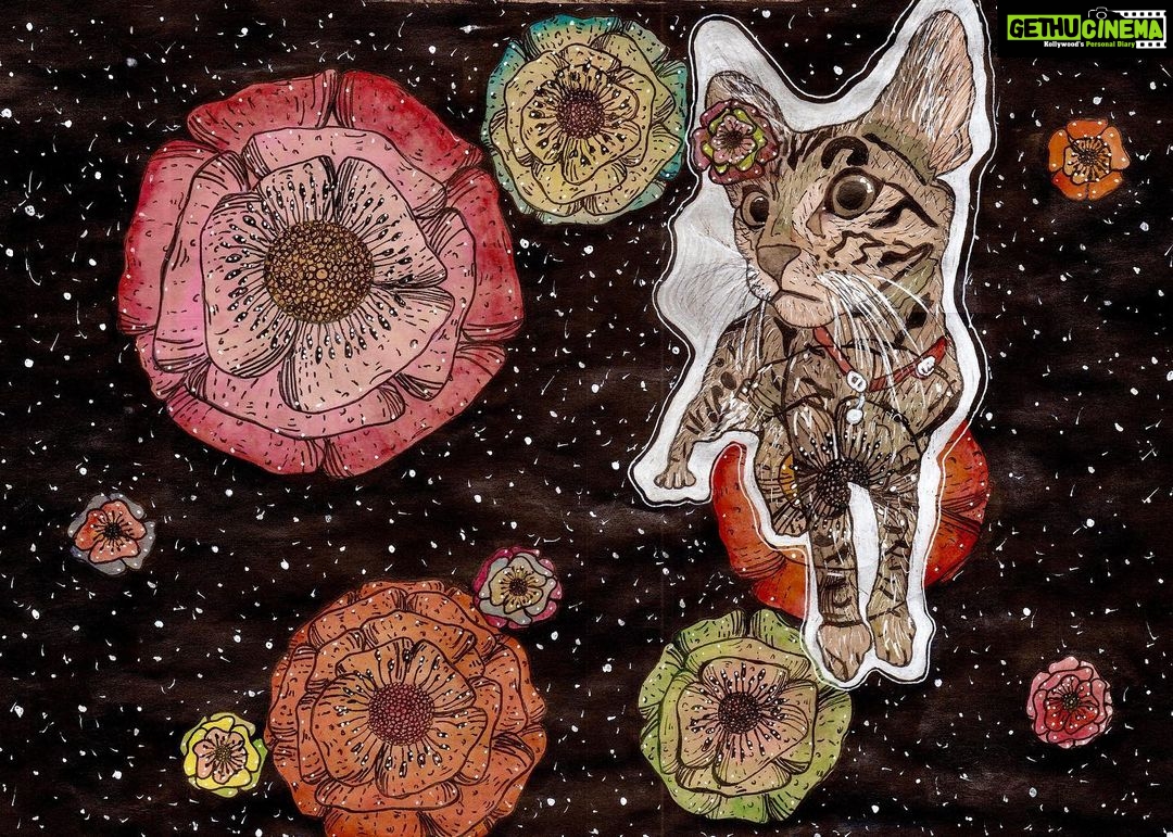Pooja Devariya Instagram - Layla blooming lives everywhere she is present. In moments of deep loss, pain, doubt, I have never found words that describe what I feel. But I’ve always found a way to express through other forms of art. I’m not formally trained, nor do I assume my tit-bits are a masterpiece. I enjoy the process of figuring something out on my own. Be it a stroke, a medium, a chord progression or a beat. #MyDearLaylu Scout & Guide Media