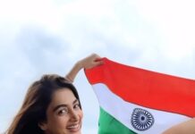Pooja Hegde Instagram - Vande Maataram 🇮🇳❤️ India, meri jaan 🧡🤍💚
