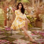 Pooja Hegde Instagram - 🌻Forever Summer🌻 The perfect summer look featuring our gorgeous Brand Ambassador @hegdepooja in our Fleur Skater Mini Dress. Shop the look in-store and online.✨ . . . . . . . #ForeverSummer #forevernew #forevernewindia #newcollection #forevernewstyles #SpringSummer23 #yellowdress