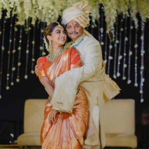 Pooja Hegde Instagram - My brother got married to the love of his life! What a rollercoaster of a week it was! I have cried happy tears and laughed like a child. Anna, as you step into the next phase in your life, i hope you LOVE uncontrollably, GIVE with all your heart and find PEACE and understanding in each others presence. @shivanis09, you beautiful stunning bride, welcome to the family 🥹♥️