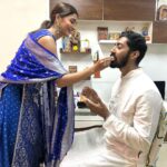 Pooja Hegde Instagram - Some squishing, rakhis, mithai, gup shup, rare feet touching scenes and gifts…what more does a sister need?!😜🤷🏻‍♀️ To bonds that last a lifetime ❤️ #rakshabandhan #allaboutlove