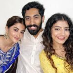 Pooja Hegde Instagram - Some squishing, rakhis, mithai, gup shup, rare feet touching scenes and gifts…what more does a sister need?!😜🤷🏻‍♀️ To bonds that last a lifetime ❤️ #rakshabandhan #allaboutlove