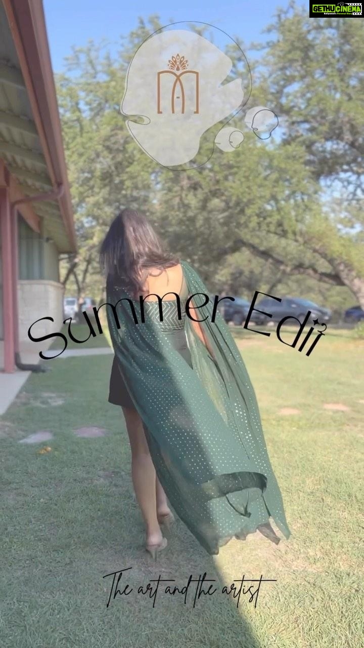 Pooja Jhaveri Instagram - Couldn’t wait till the collection drops !!! Wearing something from the 1st collection of @myalmaarii This one is elegant, and lightweight, perfect for #austin heat ! More details soon 🥰❤️ #indianwear #indowestern #clithingbrand #desioutfits Austin, Texas