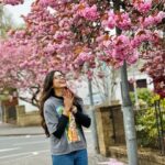 Pooja Sawant Instagram – Happy like a kid 🌸💕 #cherryblossom Inverness, Scotland, UK