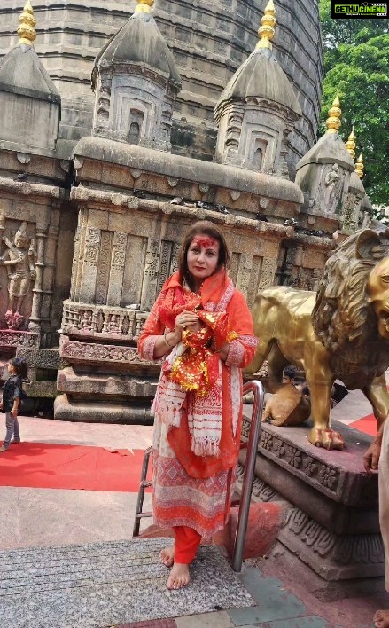 Poonam Dhillon Instagram - Grateful for Beautiful Darshan at the Kamakhya Temple at Guwahati. Blessed with a heart touching emotional Darshan- Jai Mata Kamakhya Devi