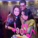 Poonam Dhillon Instagram – 90th Birthday Celebrations are most special… more so when its after performing for a 4 hours Live  concert. It was so special to be present for the Historic ,Monumental Rocking Concert @cocacolaarena & then at Asha ji’s cake cutting @ashasmiddleeast . How loved & Adored you are is incredible. Pray for your good health, long life & tenacity & ability to perform on stage till your 100th Bday. @asha.bhosle Dubai, UAE