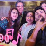 Poonam Dhillon Instagram – 90th Birthday Celebrations are most special… more so when its after performing for a 4 hours Live  concert. It was so special to be present for the Historic ,Monumental Rocking Concert @cocacolaarena & then at Asha ji’s cake cutting @ashasmiddleeast . How loved & Adored you are is incredible. Pray for your good health, long life & tenacity & ability to perform on stage till your 100th Bday. @asha.bhosle Dubai, UAE