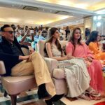 Poonam Dhillon Instagram - What a Afternoon.. Emotions, Pride ,Awe @asha.bhosle ji announcing her Mega show in Dubai on the landmark #90thbirthday . The Love,Respect, reverence all have for their #ICONIC #LEGEND is unparalleled . Was with such love and warmth Aai introduced my daughter @palomadhillon to the media. I think there is no one like #ashabhosle ji. Blessed to have her in my life . #ashabhosleindubai September 8th . So looking forward. ♥️💕🥰 Taj Lands End, Mumbai