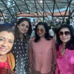 Poornima Bhagyaraj Instagram – Bidding friends a temporary  goodbye from Bangalore before we meet again @radikaasarathkumar @lissylakshmi @simply.nadiya @suhasinihasan