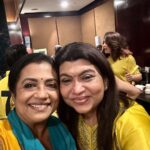 Poornima Bhagyaraj Instagram – What fun it was today . Laughed so much. Thank you @lissylakshmi and @suhasinihasan @sujataavijaykumar @sethuppathy @meenasagar16 @meramyakrishnan @suresh.chakravarthy
