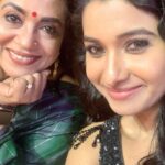 Poornima Bhagyaraj Instagram - At the trailer and audio launch of #rudran @priyabhavanishankar @kikivijay11 @kathiresan_official @mspinkpantherjewel @poornimas_store