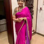 Poornima Bhagyaraj Instagram - Season to dress up. Saree and blouse by @poornimas_store