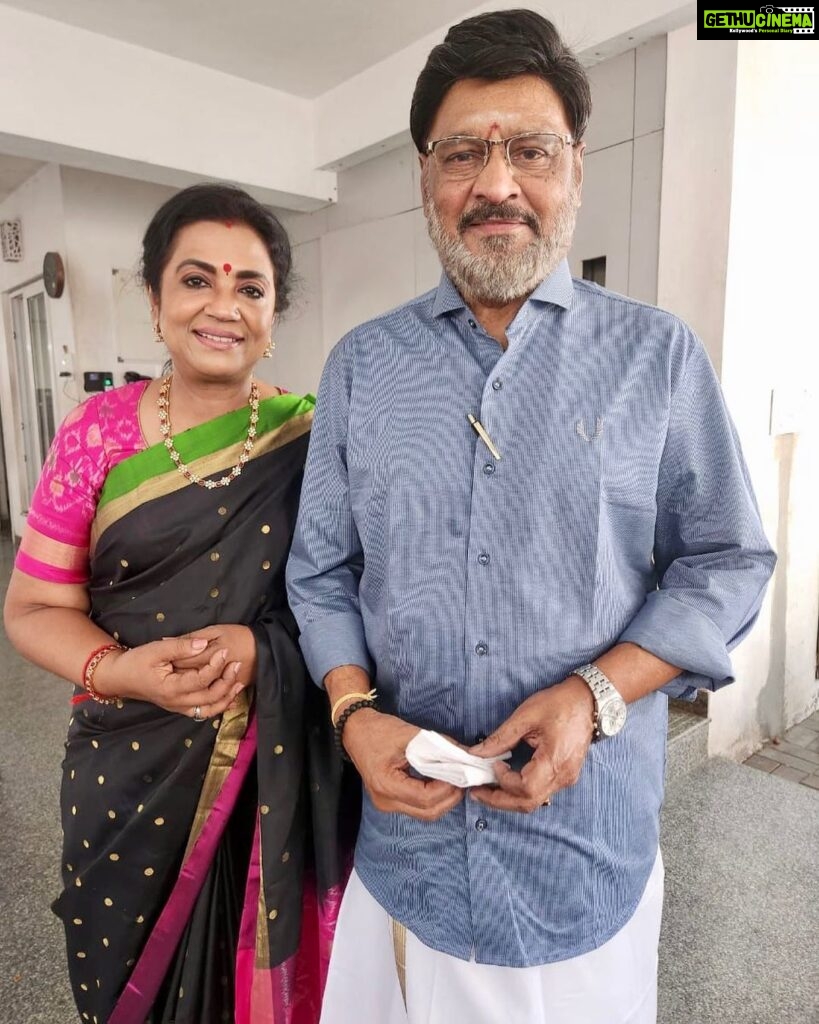 Poornima Bhagyaraj Instagram - 39 years of togetherness with this person and my respect for him has only grown more and more. ‘Love you ‘and feeling blessed❤😘😘😘