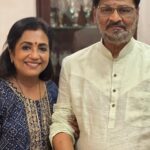 Poornima Bhagyaraj Instagram – Happy birthday to my dear husband KBhagyaraj ❤️