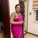 Poornima Bhagyaraj Instagram - Season to dress up. Saree and blouse by @poornimas_store
