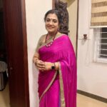 Poornima Bhagyaraj Instagram – Season to dress up. Saree and blouse by @poornimas_store