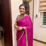 Poornima Bhagyaraj Instagram - Season to dress up. Saree and blouse by @poornimas_store