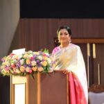 Poornima Bhagyaraj Instagram - Celebrating womanhood . A lovely program in the august presence of stalwarts @nithyasreemahadevan @subhasreethanikachalam @dharinikomal @meeranagarajan29 @kalyanamalai.matrimony @suntv