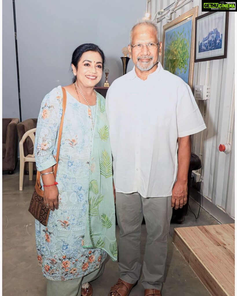 Poornima Bhagyaraj Instagram - Happy birthday to our very own legend ,our dear #mani rathnam sir. Happy to be in the same era as you sir. One of the most down to earth persons I’ve ever met. Please do keep giving us the fab films and entertain us like this sir🙏🙏🙏💐💐💐❤️❤️❤️