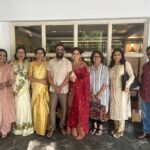 Poornima Bhagyaraj Instagram - Happiness in our faces when we are together. A great way to start the new year. Iniya puthaandu nalvaazhthukkal❤️❤️❤️❤️❤️❤️❤️