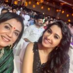 Poornima Bhagyaraj Instagram - At the trailer and audio launch of #rudran @priyabhavanishankar @kikivijay11 @kathiresan_official @mspinkpantherjewel @poornimas_store