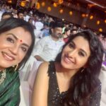 Poornima Bhagyaraj Instagram – At the trailer and audio launch of #rudran @priyabhavanishankar @kikivijay11 @kathiresan_official @mspinkpantherjewel @poornimas_store