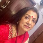 Poornima Bhagyaraj Instagram - Dressing up on a Sunday 🤨 blouse design @poornimas_store , nose ring from @brindhashiv