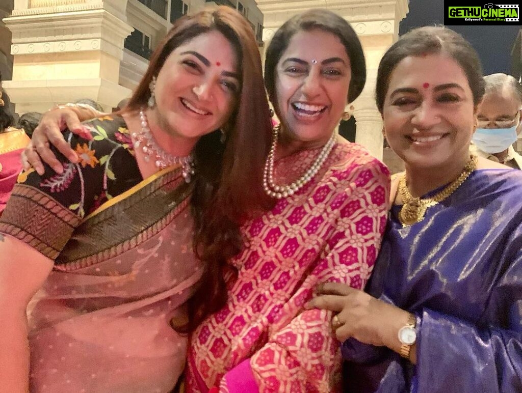 Poornima Bhagyaraj Instagram - Happy birthday to my first friend in chennai my dearest @suhasinihasan . A person always inspiring us to do our best and pushing us in the right direction. Love you love you hasini mani🤗🤗🤗💕❤️😍😍😍