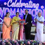 Poornima Bhagyaraj Instagram - Celebrating womanhood . A lovely program in the august presence of stalwarts @nithyasreemahadevan @subhasreethanikachalam @dharinikomal @meeranagarajan29 @kalyanamalai.matrimony @suntv