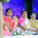 Poornima Bhagyaraj Instagram - Celebrating womanhood . A lovely program in the august presence of stalwarts @nithyasreemahadevan @subhasreethanikachalam @dharinikomal @meeranagarajan29 @kalyanamalai.matrimony @suntv