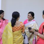 Poornima Bhagyaraj Instagram - Celebrating womanhood . A lovely program in the august presence of stalwarts @nithyasreemahadevan @subhasreethanikachalam @dharinikomal @meeranagarajan29 @kalyanamalai.matrimony @suntv