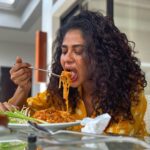 Poornima Indrajith Instagram – Tired, hungry but happy :)
