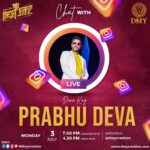 Prabhu Deva Instagram – A CHAT WITH DANCE KING 💬 🕺 

Want to know more about #PDsTheNextStep❓

Let’s ask the legend himself 🌟😍

Join us for an energetic Instagram Live Session on our official Instagram Page ✅

@prabhudevaofficial @dmy88_ @f.rahman88 

#DMY #DMY2023 #PDsTheNextStep #PrabhuDeva ＬＩＶＥ