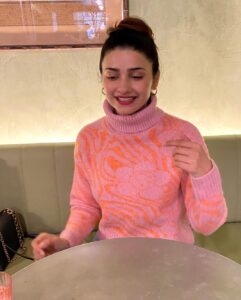Prachi Desai Instagram - Did somebody say ‘Barbie season’ 😋💁🏻‍♀️ ☕️🌨️