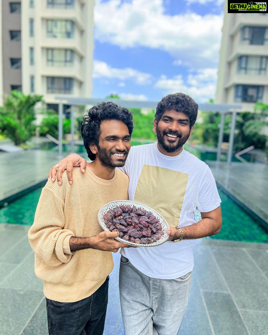 Pradeep Ranganathan - 615.7K Likes - Happy Birthday @wikkiofficial brother ❤️
Wish you a superb and peaceful year ahead :)
Im learning a lot of things from you , opening up a lot of things , glad i met you this year … and many more years ahead … and your one of the sweetest ive ever met .
And
Here are some dates as your bday gift :P