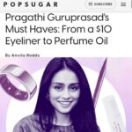 Pragathi Guruprasad Instagram - must-have products, my favorite fragrance (😉) what’s new at @somaayurvedic and more with @anvitaareddy on @popsugar ! check out the full article in my stories