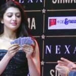 Pranitha Subhash Instagram - @pranitha.insta surprised by Mentalist @narpathndmr's mind reading skills. . . During the #A23SIIMAWeekend in Dubai on 15th and 16th September, Narpath will captivate audiences with his mind-reading abilities, deciphering the innermost thoughts and secrets of the stars. . . . @a23rummy #A23Moment #A23Rummy #SIIMA2023 #A23SIIMAWeekend #SIIMAinDubai