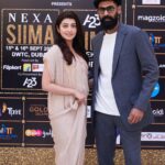 Pranitha Subhash Instagram - The @siimawards press meeting Dubai, UAE